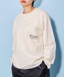 CITEN（シテン）の「＜CITEN＞フォトXロゴ グラフィック ロングスリーブ Tシャツ（Tシャツ/カットソー）」