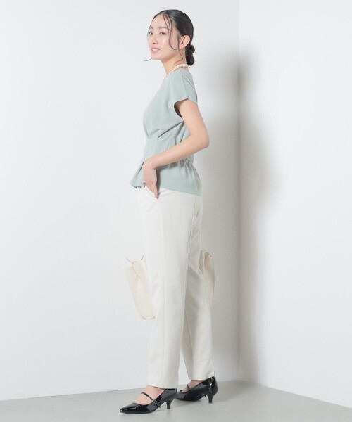 BEAMS HEART（ビームスハート）の「BEAMS HEART / タックペプラム プルオーバー（シャツ/ブラウス・レディース・オフホワイト/グリーン系その他/ネイビー/パープル系その他・FREE）」の21枚目の写真