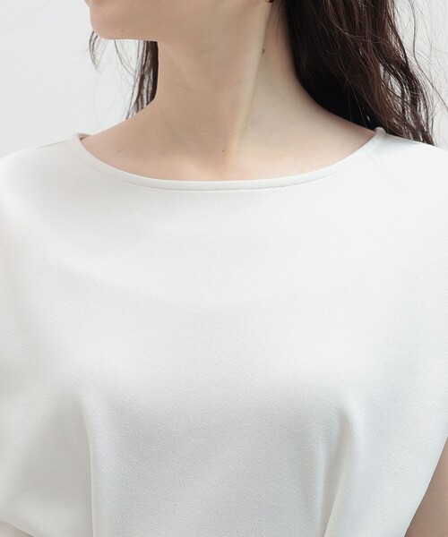 BEAMS HEART（ビームスハート）の「BEAMS HEART / タックペプラム プルオーバー（シャツ/ブラウス・レディース・オフホワイト/グリーン系その他/ネイビー/パープル系その他・FREE）」の7枚目の写真