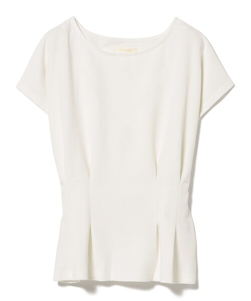 BEAMS HEART（ビームスハート）の「BEAMS HEART / タックペプラム プルオーバー（シャツ/ブラウス・レディース・オフホワイト/グリーン系その他/ネイビー/パープル系その他・FREE）」の9枚目の写真