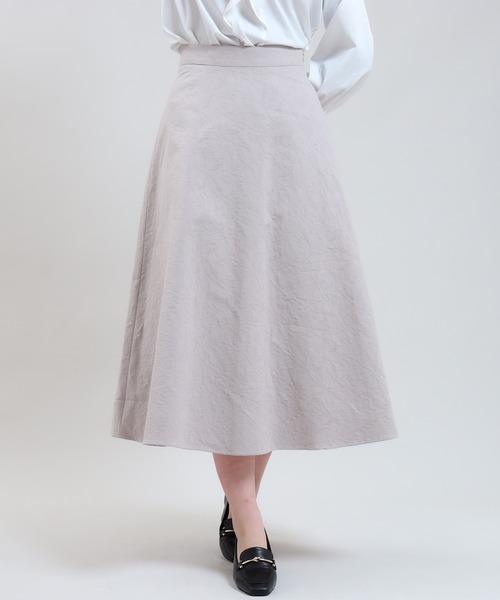 TRUDEA（トルディア）の「ジャガードロングフレアスカート（スカート・レディース・ネイビー/グレイッシュベージュ/アイボリー・LARGE/MEDIUM）」の10枚目の写真