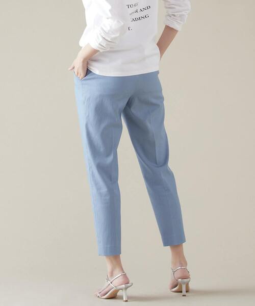 martinique(マルティニーク)の「テンセルナイロンドロストパンツ(一部WEB限定カラー )(スラックス・レディース・サックスブルー/ベージュ/グリーン/ブラック/ネイビー・1/2/3)」の7枚目の写真