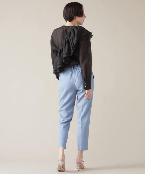 martinique(マルティニーク)の「テンセルナイロンドロストパンツ(一部WEB限定カラー )(スラックス・レディース・サックスブルー/ベージュ/グリーン/ブラック/ネイビー・1/2/3)」の14枚目の写真