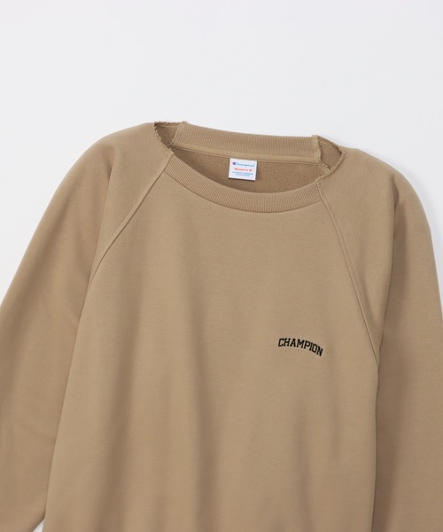 Champion(チャンピオン)の「【Champion/チャンピオン】レディース クルーネックスウェットシャツ(スウェット・レディース・ダークグリーン/ヘザーグレー/ベージュ/チャコール・MEDIUM/LARGE)」の14枚目の写真