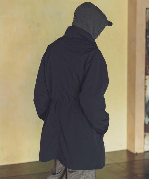 MONKEY TIME（モンキータイム）の「＜monkey time＞ ワッシャー タフタ スタンドカラー コート（ナイロンジャケット・メンズ・ブラック・S/M/L）」の15枚目の写真