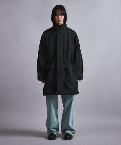 MONKEY TIME（モンキータイム）の「＜monkey time＞ ワッシャー タフタ スタンドカラー コート（ナイロンジャケット・メンズ・ブラック・S/M/L）」の21枚目の写真