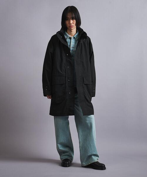 MONKEY TIME（モンキータイム）の「＜monkey time＞ ワッシャー タフタ スタンドカラー コート（ナイロンジャケット・メンズ・ブラック・S/M/L）」の22枚目の写真