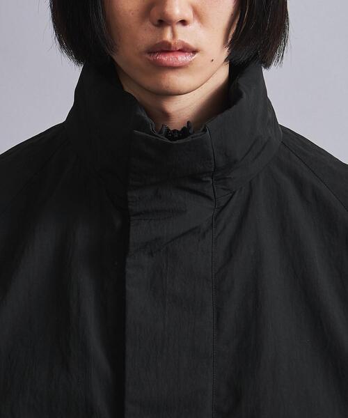 MONKEY TIME（モンキータイム）の「＜monkey time＞ ワッシャー タフタ スタンドカラー コート（ナイロンジャケット・メンズ・ブラック・S/M/L）」の7枚目の写真