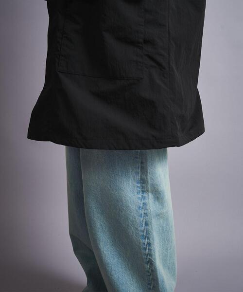 MONKEY TIME（モンキータイム）の「＜monkey time＞ ワッシャー タフタ スタンドカラー コート（ナイロンジャケット・メンズ・ブラック・S/M/L）」の11枚目の写真