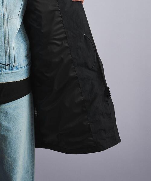 MONKEY TIME（モンキータイム）の「＜monkey time＞ ワッシャー タフタ スタンドカラー コート（ナイロンジャケット・メンズ・ブラック・S/M/L）」の13枚目の写真