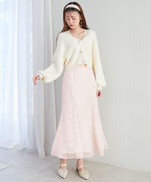 MAJESTIC LEGON(マジェスティックレゴン)の「Sweetフラワースカート(スカート・レディース・ピンク系その他2/グレー系その他/ブルー系その他2・SMALL/MEDIUM)」の1枚目の写真