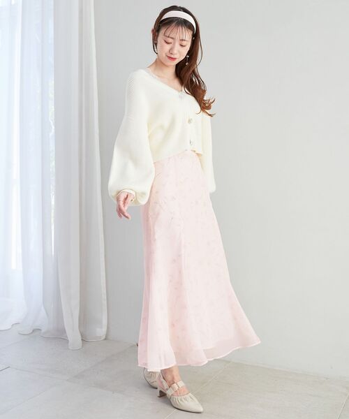 MAJESTIC LEGON(マジェスティックレゴン)の「Sweetフラワースカート(スカート・レディース・ピンク系その他2/グレー系その他/ブルー系その他2・SMALL/MEDIUM)」の6枚目の写真