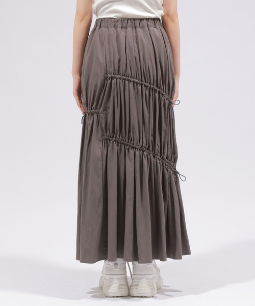 PAGEBOY(ページボーイ)の「アシメティアードスカート(スカート・レディース・チャコールグレー/ブルー/ホワイト・FREE)」の14枚目の写真