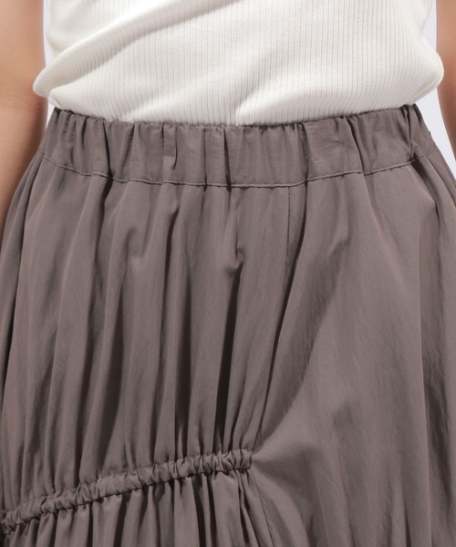 PAGEBOY(ページボーイ)の「アシメティアードスカート(スカート・レディース・チャコールグレー/ブルー/ホワイト・FREE)」の15枚目の写真