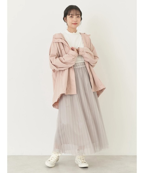 earth music&ecology(アースミュージックアンドエコロジー)の「テックパーカー(その他アウター・レディース・アイボリー/ピンク/ライトカーキ/ネイビー・FREE)」の18枚目の写真