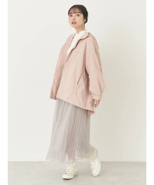 earth music&ecology(アースミュージックアンドエコロジー)の「テックパーカー(その他アウター・レディース・アイボリー/ピンク/ライトカーキ/ネイビー・FREE)」の17枚目の写真