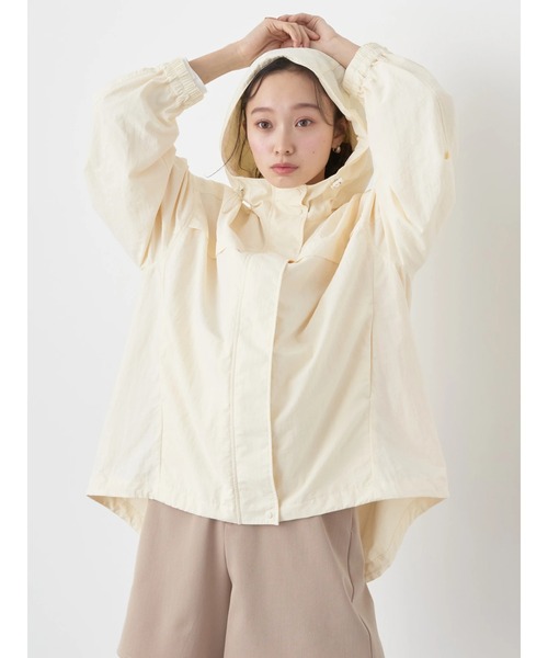 earth music&ecology(アースミュージックアンドエコロジー)の「テックパーカー(その他アウター・レディース・アイボリー/ピンク/ライトカーキ/ネイビー・FREE)」の6枚目の写真