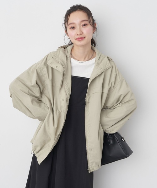 earth music&ecology(アースミュージックアンドエコロジー)の「テックパーカー(その他アウター・レディース・アイボリー/ピンク/ライトカーキ/ネイビー・FREE)」の14枚目の写真