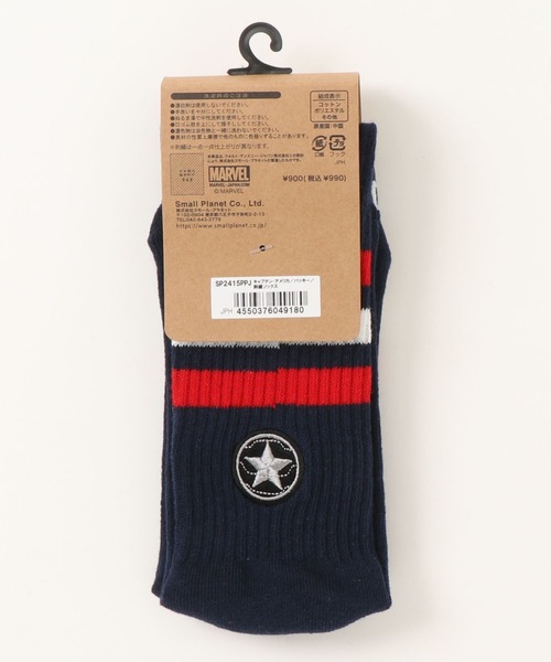 MARVEL(マーベル)の「【 MARVEL 】 ワンポイント刺繍ソックス 23 A(ソックス/靴下・メンズ・ネイビー/グレー/ホワイト系その他/ホワイト系その他2・23-25cm/25-27CM)」の11枚目の写真