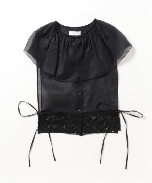 Heriter（エリテ）の「フリルカラージレ（ベスト・レディース・ブラック/オフホワイト・38）」の2枚目の写真