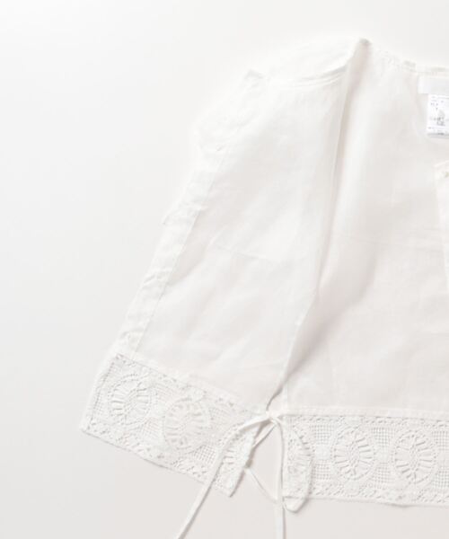 Heriter（エリテ）の「フリルカラージレ（ベスト・レディース・ブラック/オフホワイト・38）」の5枚目の写真