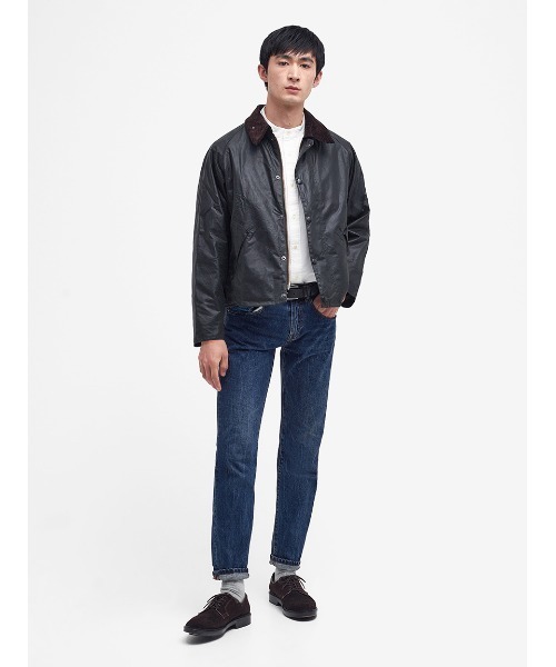 Barbour TRANSPORT ワックス　コットン　ショートブルゾン　36 Barbour TRANSPORT ワックス コットン ショートブルゾン 36 TRANSPORT