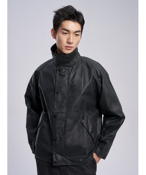 【TRANSPORT / トランスポート】ワックス コットン ショート ブルゾン（ブルゾン）｜Barbour（バブアー）