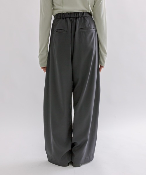 mline（エムライン）の「[mline]ウエストボタンスラックスパンツ（スラックス・レディース・イエロー/アイボリー/チャコールグレー・1/2）」の20枚目の写真