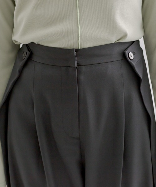 mline（エムライン）の「[mline]ウエストボタンスラックスパンツ（スラックス・レディース・イエロー/アイボリー/チャコールグレー・1/2）」の18枚目の写真