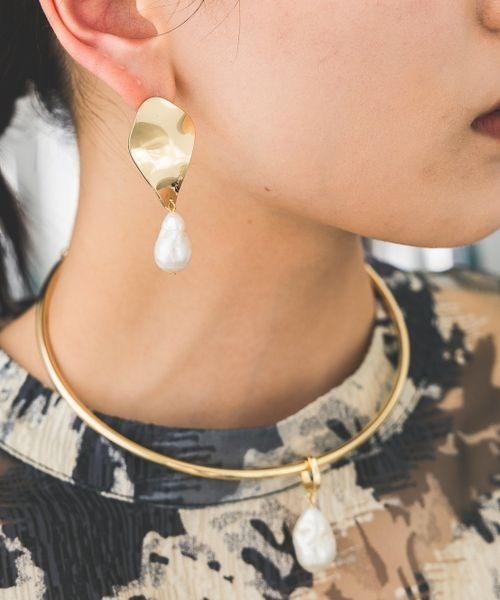 JEANASIS(ジーナシス)の「【WEB・一部店舗限定】Squiggly Pierce 102431(ピアス(両耳用)・レディース・シルバー系その他/ゴールド系その他・FREE)」の1枚目の写真