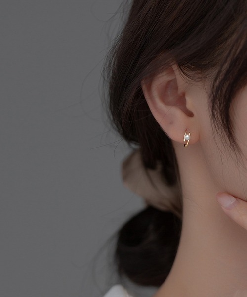 LA VORAGINE（ラ ヴォラジネ）の「アレルギー対応エコパールピアス（ピアス（両耳用）・レディース・ゴールド/シルバー・FREE）」の2枚目の写真