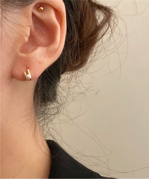 LA VORAGINE（ラ ヴォラジネ）の「アレルギー対応エコパールピアス（ピアス（両耳用）・レディース・ゴールド/シルバー・FREE）」の9枚目の写真
