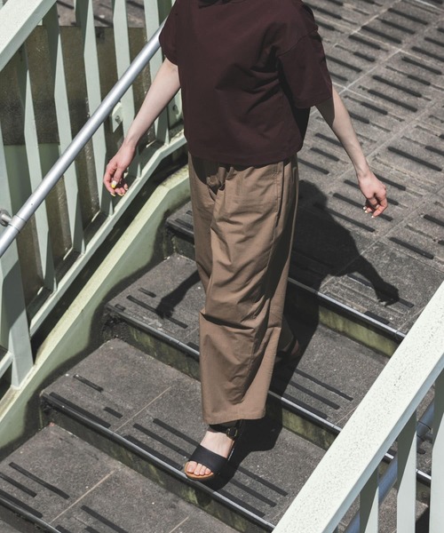 EKAL(エカル)の「『UVカット』リップストップトラウザー(その他パンツ・レディース・ベージュ系その他/ブラック・ONE SIZE)」の6枚目の写真