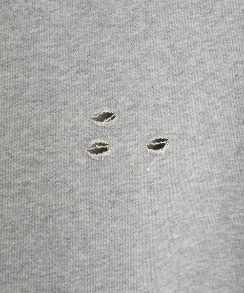 THE STANDARD（ザスタンダード）の「WEGO/ダメージプルオーバースウェット（スウェット・メンズ・ブラック/杢グレー・LARGE/MEDIUM）」の19枚目の写真
