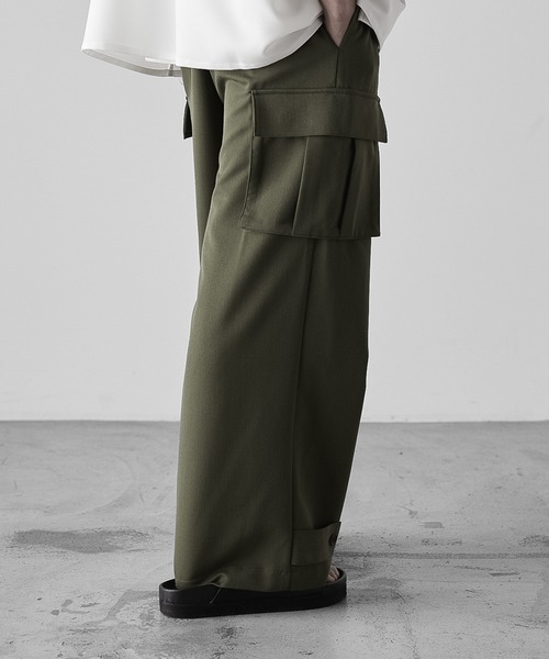 RUUBON（ルーボン）の「【RUUBON】TR 2tuck cargo pants / TR 2タック