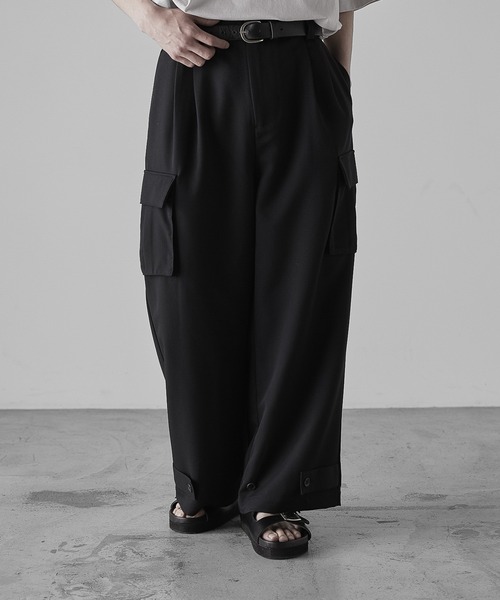 RUUBON（ルーボン）の「【RUUBON】TR 2tuck cargo pants / TR 2