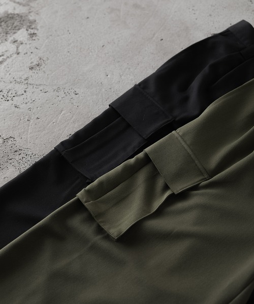 RUUBON（ルーボン）の「【RUUBON】TR 2tuck cargo pants / TR 2タックカーゴパンツ（カーゴパンツ・メンズ・カーキ/ブラック・L/M/S）」の21枚目の写真