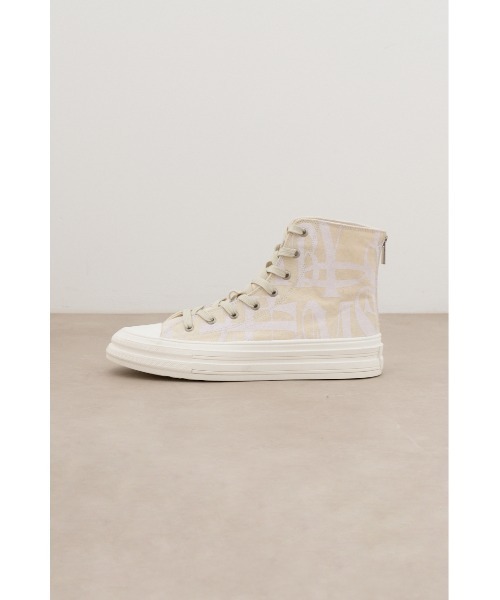 AZUL by moussy（アズールバイマウジー）の「グラフィックハイカットスニーカー（スニーカー・メンズ・ホワイト系その他/ブラック系その他・MEDIUM/LARGE）」の6枚目の写真