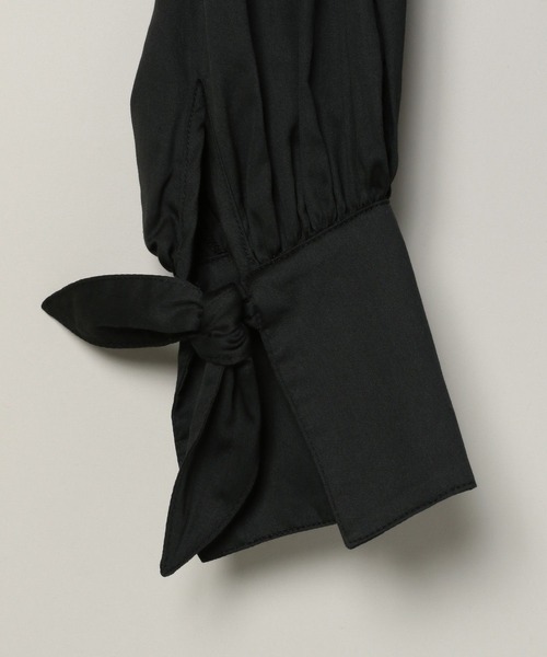 JEANASIS（ジーナシス）の「カフスリボンレギュラーシャツ/ 110893（シャツ/ブラウス・レディース・オフホワイト/ブラック・FREE）」の8枚目の写真