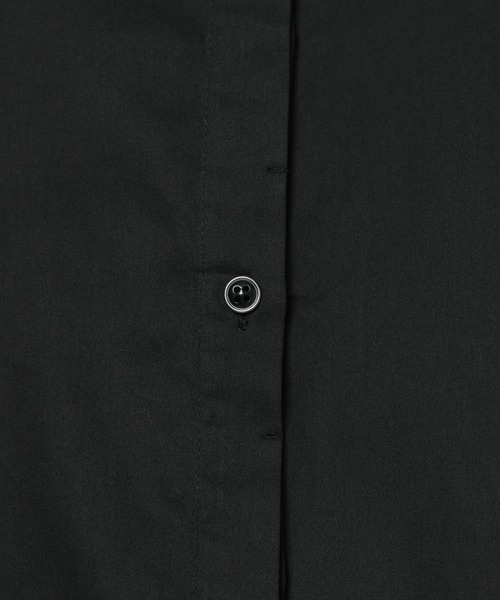 JEANASIS（ジーナシス）の「カフスリボンレギュラーシャツ/ 110893（シャツ/ブラウス・レディース・オフホワイト/ブラック・FREE）」の3枚目の写真