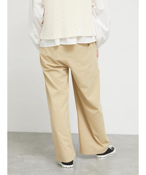 sm2rhythm（サマンサモスモスリズム）の「【撥水加工】テックコットンタックワイドパンツ（その他パンツ・レディース・ブラック/ベージュ・F）」の5枚目の写真