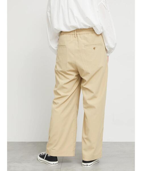 sm2rhythm（サマンサモスモスリズム）の「【撥水加工】テックコットンタックワイドパンツ（その他パンツ・レディース・ブラック/ベージュ・F）」の10枚目の写真