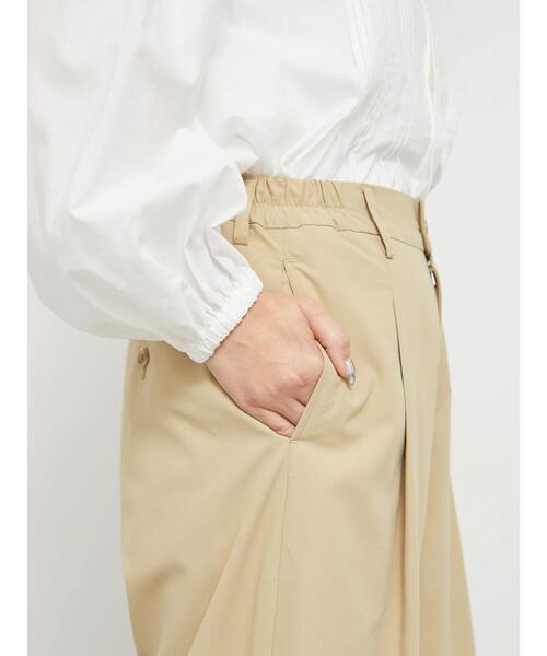 sm2rhythm（サマンサモスモスリズム）の「【撥水加工】テックコットンタックワイドパンツ（その他パンツ・レディース・ブラック/ベージュ・F）」の12枚目の写真