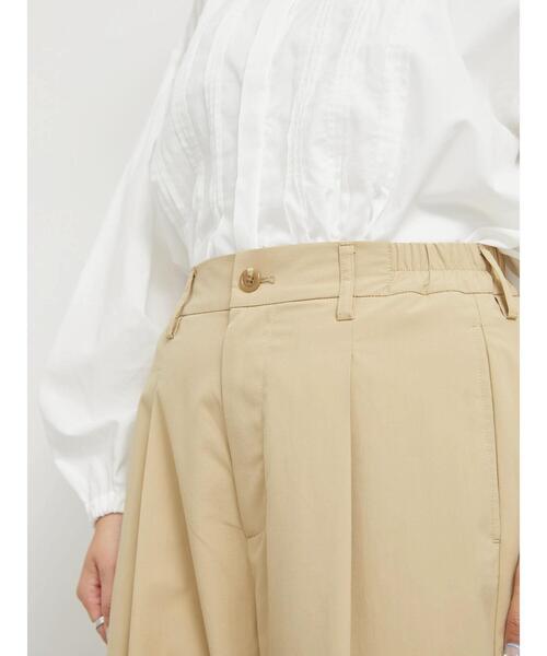 sm2rhythm（サマンサモスモスリズム）の「【撥水加工】テックコットンタックワイドパンツ（その他パンツ・レディース・ブラック/ベージュ・F）」の13枚目の写真