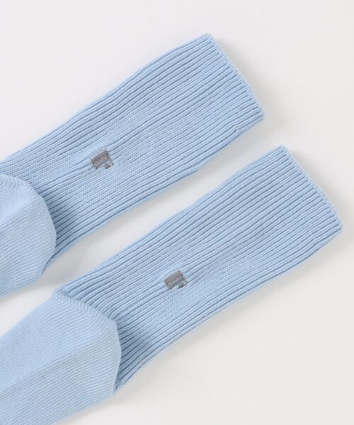 LOWRYS FARM（ローリーズファーム）の「ＬＦロゴシシュウソックス 103897（ソックス/靴下・レディース・ブルー/アイボリー/グリーン・FREE）」の4枚目の写真