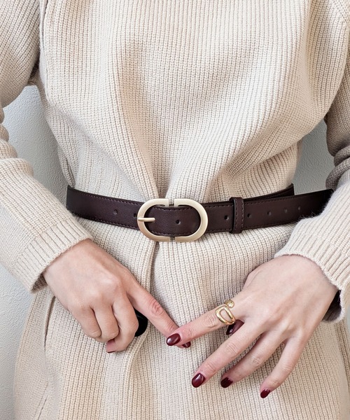 styiro（スタイロ）の「【累計販売数1万本突破！】選べる17展開 艶・マットゴールド シルバーミディアムレザーベルト オフィス 休日（ベルト・レディース・ブラック系2/ブラック系1/ブラウン系2/ホワイト系2/ホワイト系1/ベージュ系1/ベージュ系2/ブラウン系1/イエロー系2/ブラウン系3/ベージュ系3/ブラック系3/ホワイト系3/ベージュ系4/ブラック系4/ブラウン系4/ホワイト系4・FREE）」の12枚目の写真