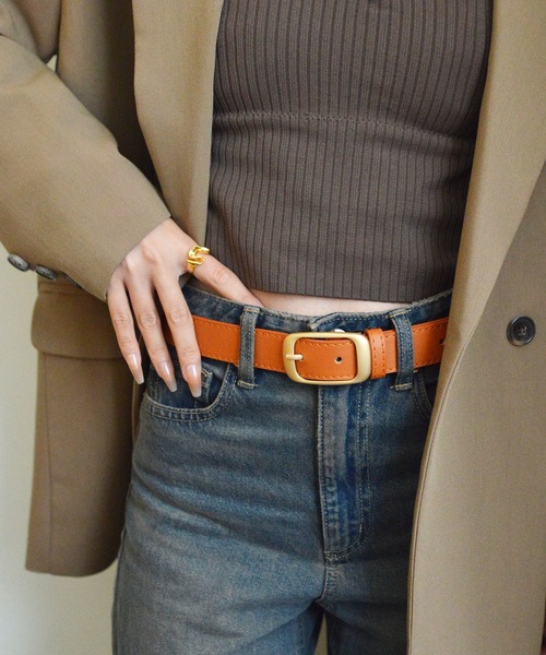 styiro（スタイロ）の「【累計販売数1万本突破！】選べる17展開 艶・マットゴールド シルバーミディアムレザーベルト オフィス 休日（ベルト・レディース・ブラック系2/ブラック系1/ブラウン系2/ホワイト系2/ホワイト系1/ベージュ系1/ベージュ系2/ブラウン系1/イエロー系2/ブラウン系3/ベージュ系3/ブラック系3/ホワイト系3/ベージュ系4/ブラック系4/ブラウン系4/ホワイト系4・FREE）」の17枚目の写真