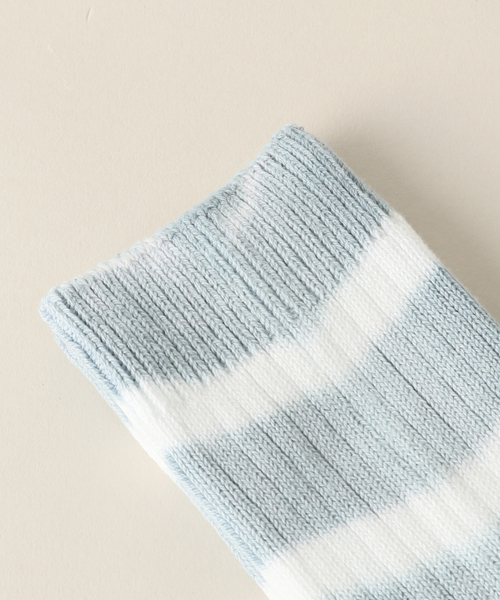 JOURNAL STANDARD relume（ジャーナルスタンダード　レリューム）の「【ROSTER SOX /ロスターソックス】タイダイソックス（ソックス/靴下・レディース・サックスブルー/モスグリーン・FREE）」の4枚目の写真