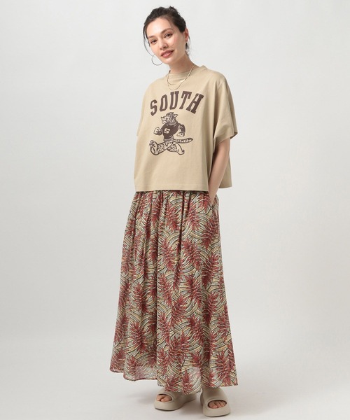Champion（チャンピオン）の「【Champion(チャンピオン）】別注ロゴT（Tシャツ/カットソー・レディース・ベージュ/ライトブルー/ブラック/オフホワイト・FREE）」の16枚目の写真
