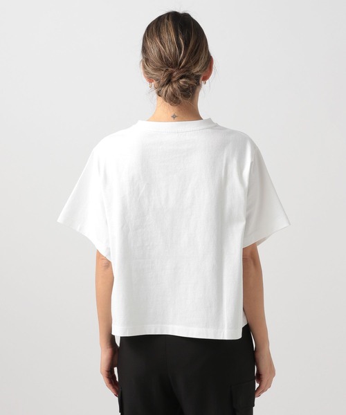 Champion（チャンピオン）の「【Champion(チャンピオン）】別注ロゴT（Tシャツ/カットソー・レディース・ベージュ/ライトブルー/ブラック/オフホワイト・FREE）」の9枚目の写真